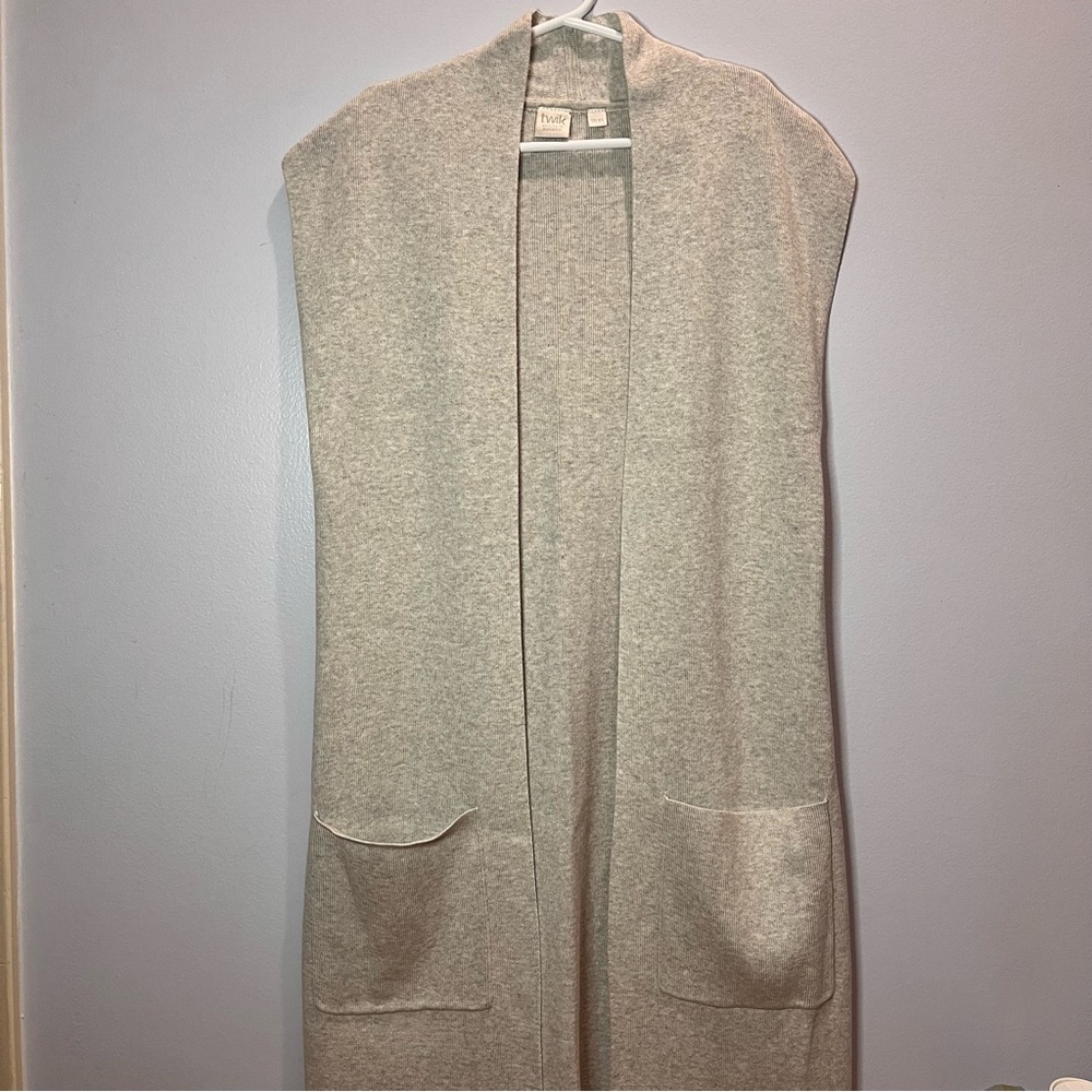 NWOT TWIK | Sleeveless Open-Front Cardigan